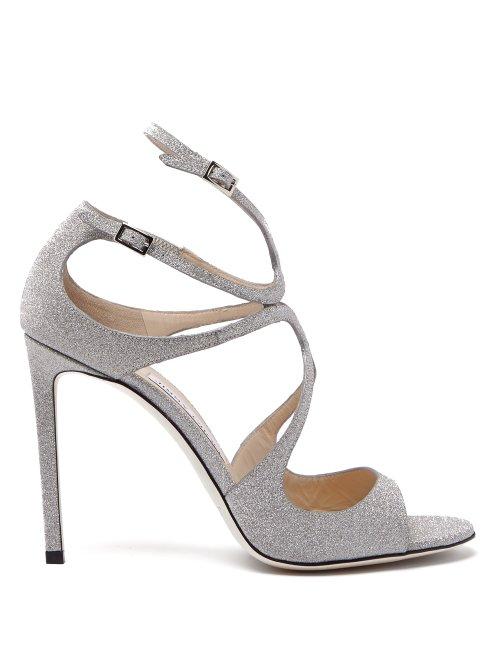 Matchesfashion.com Jimmy Choo - Lang 100 Glitter Sandals - Womens - Silver
