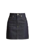 Matchesfashion.com Eve Denim - Tallulah Denim Mini Skirt - Womens - Dark Denim