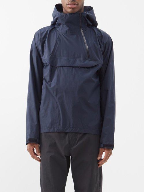 Goldwin - Half-zip Technical-nylon Hooded Jacket - Mens - Navy