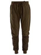 Matchesfashion.com Haider Ackermann - Stripe Trimmed Panelled Track Pants - Womens - Khaki