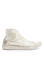 Matchesfashion.com Saint Laurent - Bedford Distressed Leather Trainers - Mens - White