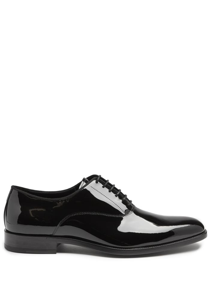 Saint Laurent Dylan Patent-leather Derby Shoes