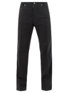 Maison Margiela - Four-stitches Topstitched Straight-leg Trousers - Mens - Black