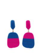 Matchesfashion.com Maryjane Claverol - Rita Drop Cord Clip Earrings - Womens - Pink