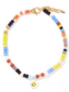 Joolz By Martha Calvo - Smiley Face Lucky 8 14kt Gold-plated Necklace - Womens - Multi