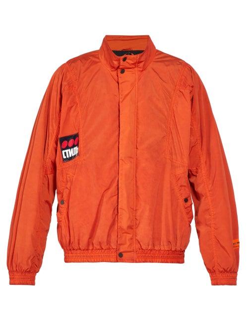 Matchesfashion.com Heron Preston -  Logo Zip Through Jacket - Mens - Red Multi