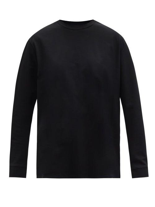 Matchesfashion.com The Row - Ciles Pima-cotton Jersey Long-sleeved T-shirt - Womens - Black