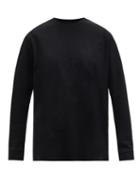 Matchesfashion.com The Row - Ciles Pima-cotton Jersey Long-sleeved T-shirt - Womens - Black