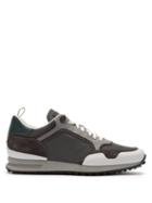Matchesfashion.com Dunhill - Radial Mesh And Bonded Suede Trainers - Mens - White Multi