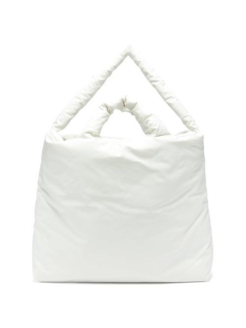 Matchesfashion.com Kassl Editions - Oil Large Padded Canvas Tote Bag - Womens - White
