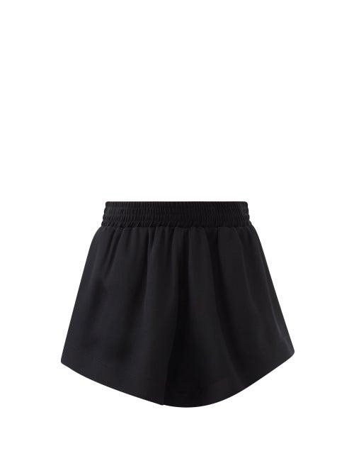 Raey - Elasticated-waist Silk Skort - Womens - Black