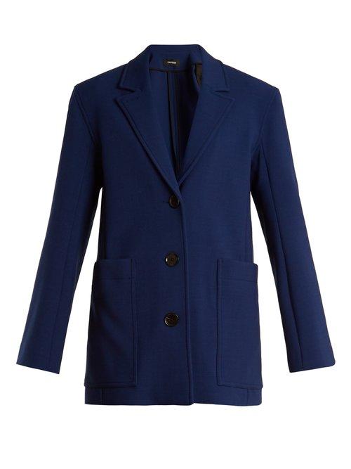 Matchesfashion.com Kwaidan Editions - Torrance Single Breasted Jacket - Womens - Navy