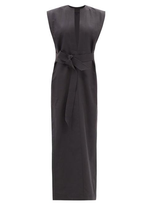 Wardrobe.nyc Wardrobe. Nyc - Release 06 Belted Cotton Kaftan Dress - Womens - Black