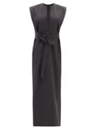 Wardrobe.nyc Wardrobe. Nyc - Release 06 Belted Cotton Kaftan Dress - Womens - Black