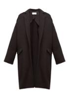 Matchesfashion.com Raey - Notch Lapel Alpaca Blend Blanket Coat - Womens - Black