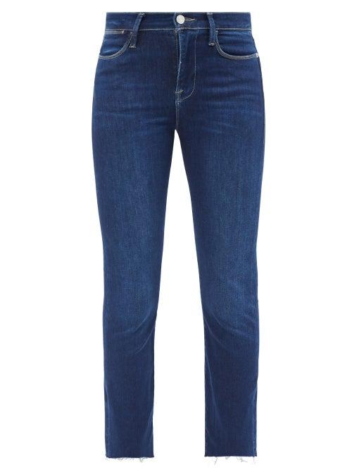 Frame - Le High Straight-leg Jeans - Womens - Dark Denim