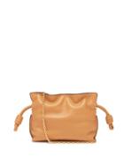 Ladies Bags Loewe - Flamenco Nano Smooth-leather Clutch - Womens - Tan