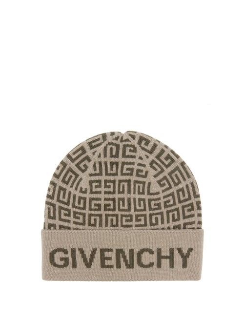 Givenchy - 4g Double-faced Wool Beanie Hat - Womens - Khaki