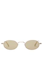 Matchesfashion.com Andy Wolf - Armstrong Oval Frame Sunglasses - Womens - Brown