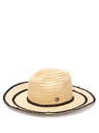 Matchesfashion.com Fil Hats - Batu Tara Buio Medium Brim Straw Hat - Womens - Black