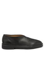 Matchesfashion.com Lemaire - Seamed Grained-leather Shoes - Mens - Black