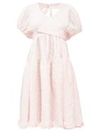 Matchesfashion.com Cecilie Bahnsen - Ammi Wrap-front Cloqu Dress - Womens - Pink