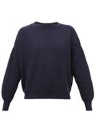 Matchesfashion.com Max Mara Leisure - Elisir Sweater - Womens - Navy