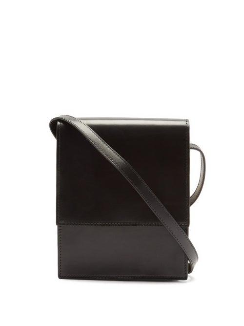 Matchesfashion.com Lemaire - Satchel Small Leather Cross-body Bag - Mens - Black