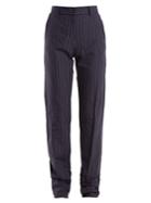 Jw Anderson High-rise Pinstriped Cotton Trousers