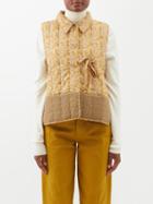 Toogood - The Upholsterer Liberty-print Cotton Gilet - Womens - Yellow Multi