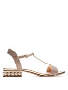 Nicholas Kirkwood Casati Pearl-heeled Lam Sandals