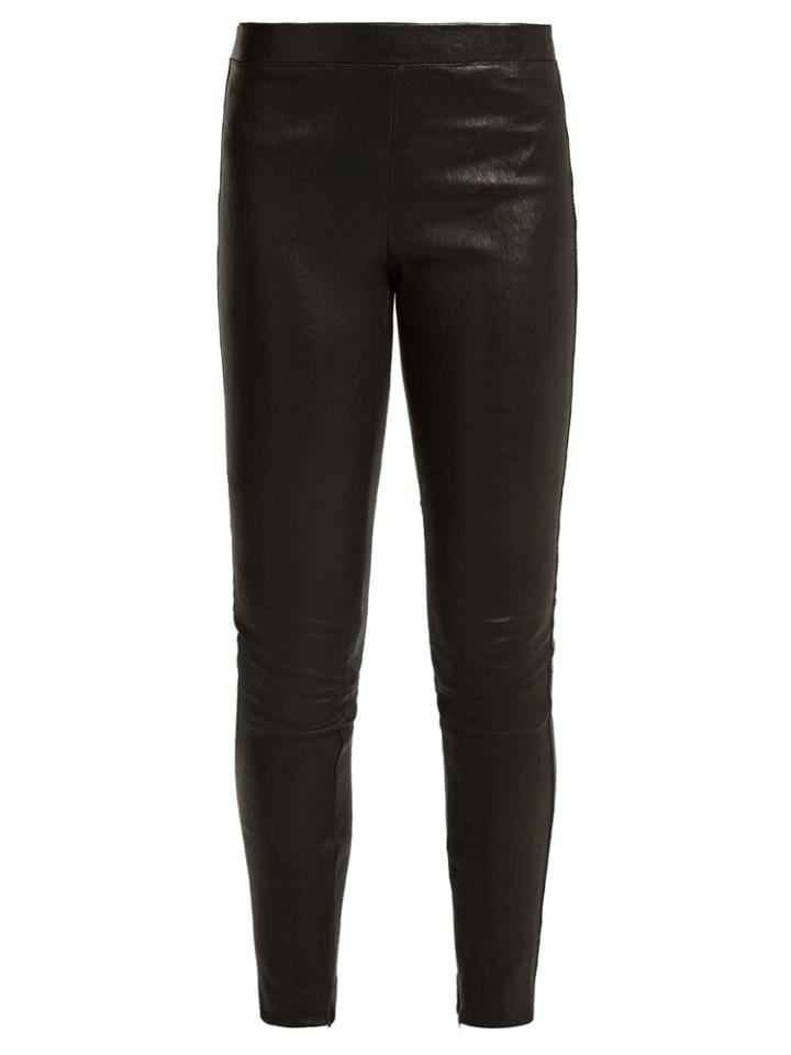 Elizabeth And James Sterling Stretch-leather Leggings