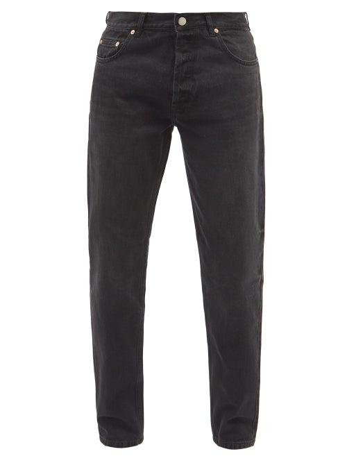 Raey - Line Organic Cotton-denim Slim-leg Jeans - Mens - Black