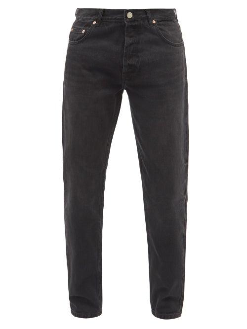 Raey - Line Organic Cotton-denim Slim-leg Jeans - Mens - Black