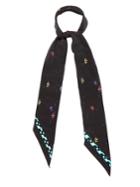 Rockins Fleur De Pop-print Super-skinny Scarf