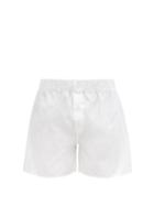 Matchesfashion.com Emma Willis - Superior Cotton-poplin Boxer Shorts - Mens - White