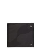Matchesfashion.com Valentino - Rockstud Camouflage Jacquard Billfold Wallet - Mens - Black Multi