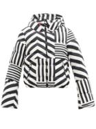 Matchesfashion.com Perfect Moment - Star Dazzle Quilted Striped Down Jacket - Womens - Black White
