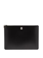 Givenchy - 4g-plaque Zip-top Leather Pouch - Womens - Black
