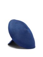 Matchesfashion.com Flapper - Antea Panelled Paper-blend Straw Hat - Womens - Blue
