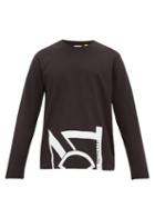 Matchesfashion.com 5 Moncler Craig Green - Graphic-print Cotton Long-sleeved T-shirt - Mens - Black