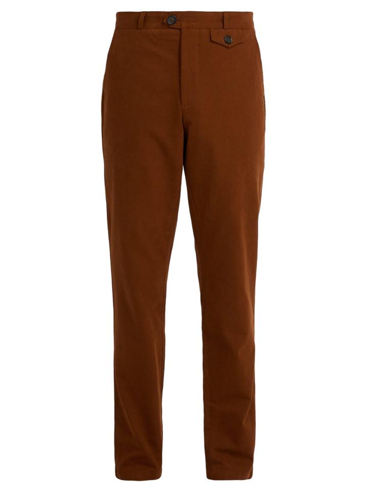 Oliver Spencer Fishtail Cotton-blend Trousers