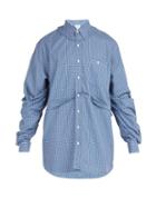 Matchesfashion.com Vetements - Double Layer Torn Effect Shirt - Mens - Blue