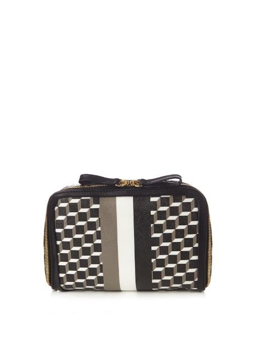 Pierre Hardy Cube-print Coated-canvas Cosmetics Case