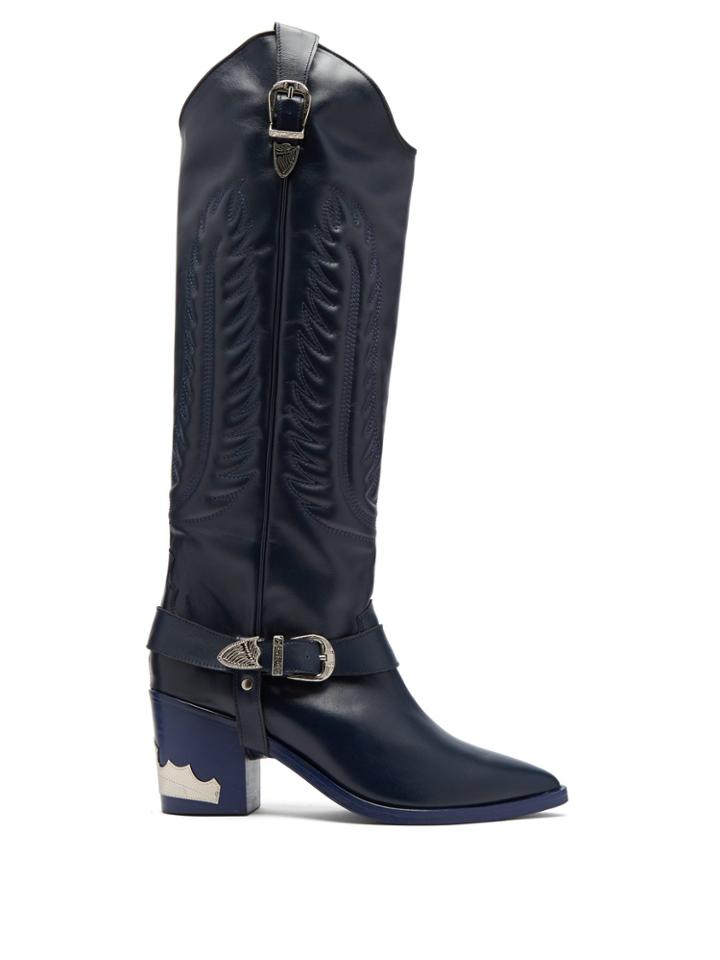 Toga Leather Knee-high Boots