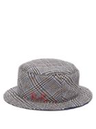 Matchesfashion.com Ruslan Baginskiy - Prince Of Wales Checked Wool Bucket Hat - Womens - Multi