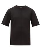 Matchesfashion.com Joseph - Double Faced Jersey T Shirt - Womens - Black