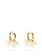 Matchesfashion.com Jil Sander - Pearl & Gold-dipped Hoop Earrings - Womens - Pearl