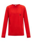 Matchesfashion.com Loewe - Anagram Wool Jumper - Mens - Red