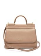 Matchesfashion.com Dolce & Gabbana - Sicily Small Leather Bag - Womens - Beige